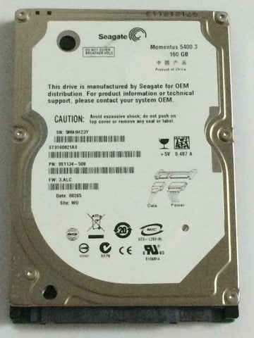 Seagate Momentus 5400.3 160GB Laptop Hard Drive- ST9160821AS