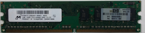 Micron MT8HTF12864AY-800G1 1GB DDR2 Desktop RAM Memory