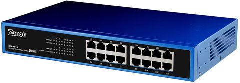 Zonet ZFS3016 16-Port 10/100 Unmanaged Ethernet Switch