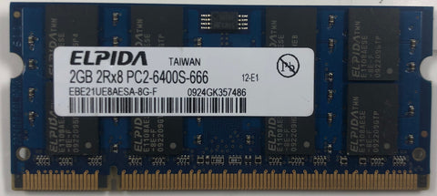 Elpida EBE21UE8AESA-8G-F 2GB DDR2 Laptop RAM Memory