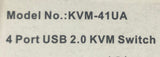 ioGeek KVM-41UA 4- Port USB 2.0 KVM Switch