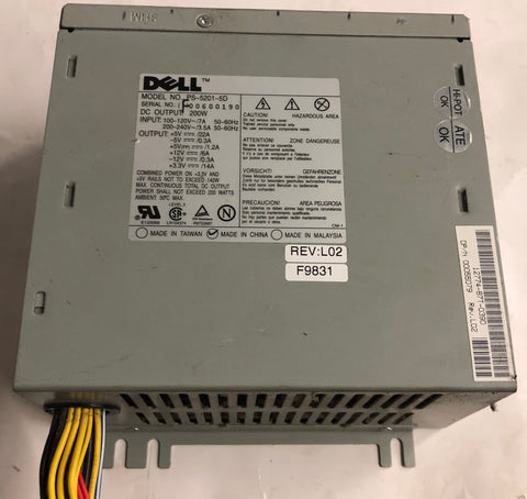 Dell OptiPlex GX1 Desktop PS-5201-5D 200W Power Supply- 055079