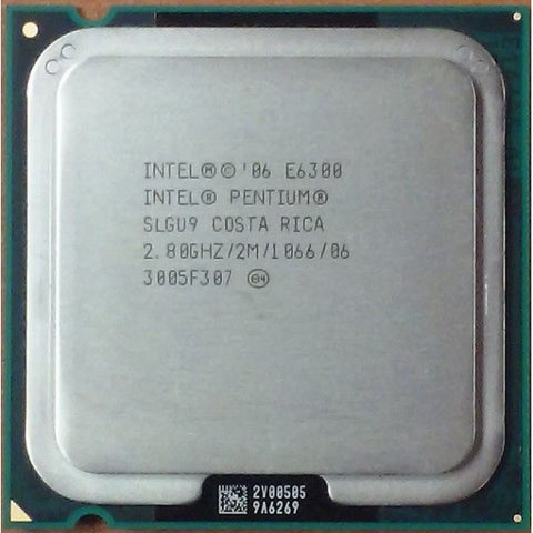 Intel Pentium E6300 Desktop CPU Processor- SLGU9