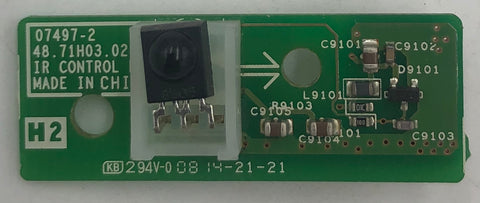 Sony KDL-40S4100 LCD TV 07497-2 IR Sensor Board- 48.71H03.021