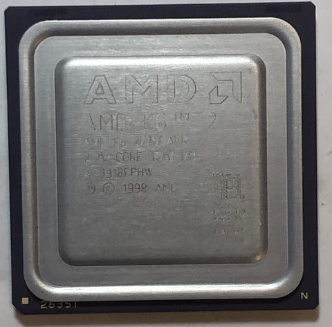 AMD K6-2 350 MHz Desktop CPU Processor- AMD-K6-2/350AFR