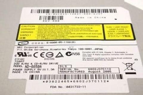 Dell Inspiron 6000 ND-6650A CD/DVD-R/RW Drive- UC823