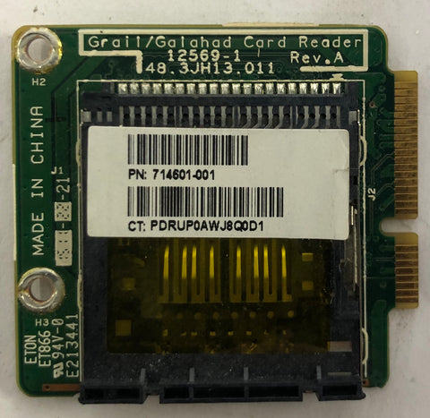 HP EliteOne 800 G1 All-In-One 48.3JH12.011 SD Card Reader Board- 714601-001