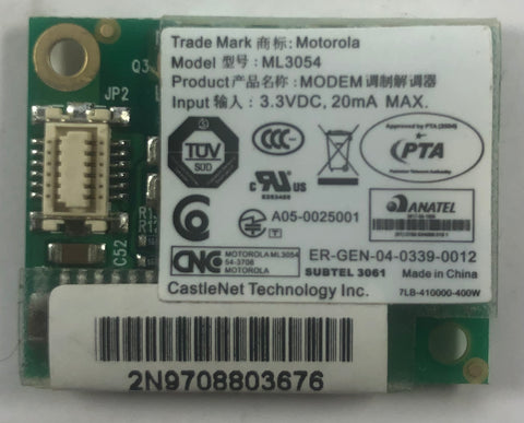 Prostar Clevo W870CU Laptop ML3054 Modem Card- 6-88-L39T1-5301