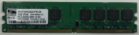 ProMOS V916765K24QCFW-G6 1GB DDR2 Desktop RAM Memory