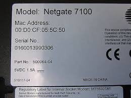 AT&T Net Gear 7100 Cyberguard 7100 VPN / FIREWALL with power cord