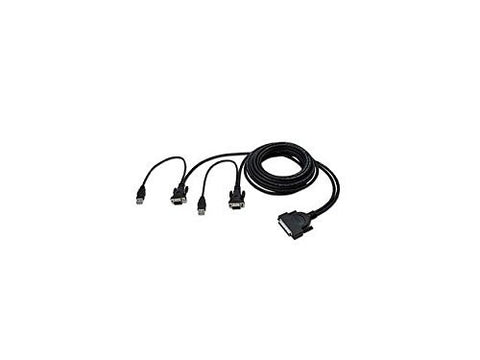 BELKIN 6 ft. OmniView ENTERPRISE Series Dual-Port KVM Cable, USB F1D9401-06