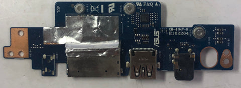 Asus Q504UA Laptop 60NB0BZ0-IO1020 USB/SD Card Reader Board- 45509B020003