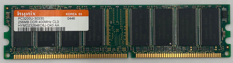 Hynix HYMD232646D8J-D43 256MB DDR Desktop RAM Memory