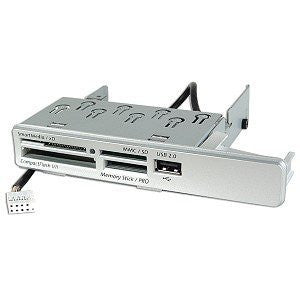 Compaq 5070-0845 9-in-1 Internal USB Card Reader w/USB 2.0 Port (Silver)