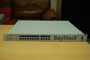 NORTEL AL2012A37 Ethernet Switch 470-24T with 24 10/100BaseTX ports plus 2 built-