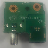 Prostar Clevo W870CU Laptop Ethernet Port Board- 6-71-W8706-D03