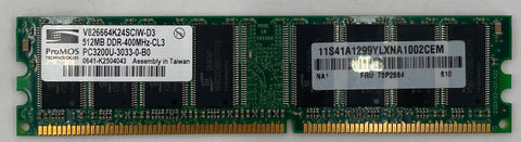 ProMOS V826664K24SCIW-D3 512MB DDR Desktop RAM Memory