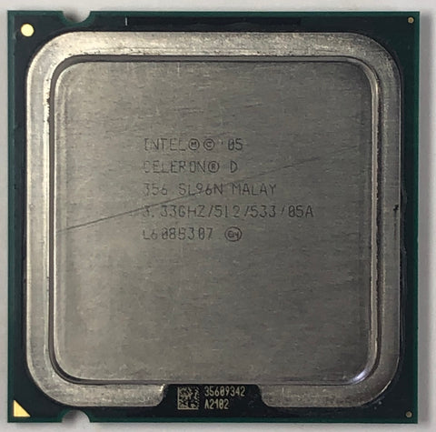 Intel Celeron D 356 Desktop CPU Processor- SL96N