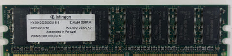 Infineon HYS64D32300GU-6-B 256MB DDR Desktop RAM Memory