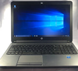 HP ProBook 650 G1 Laptop- 320GB HDD, 4GB RAM, Intel i5-4200M CPU, Windows 10 Pro
