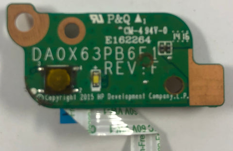 HP ProBook 455 G3 Laptop Power Button Board- DA0X63PB6F1