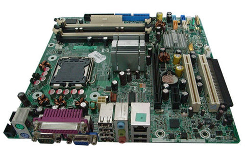 HP 380356-001 Motherboard  - Features the 945G Express chipset with Integrated Intel Graphics Media Accelerator 950 and high-definition audio with Realtek 2-channel ALC260 codec