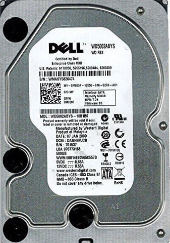 Western Digital RE3 WD5002ABYS 500GB SATA Desktop Hard Drive