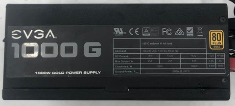 Evga SuperNova 1000 G 1000W Desktop Modular Power Supply- 120-G1-10000-RX