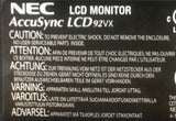 NEC AccuSync LCD92VX 19" LCD Monitor