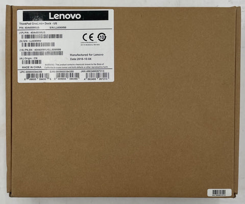 Lenovo ThinkPad OneLink+ Dock- 40A40090US