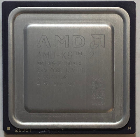 AMD K6-2 450 MHz Desktop CPU Processor- AMD-K6-2/450AHX