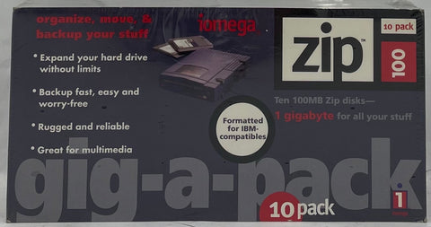 Iomega 100MB Zip Disks- 10 Pack