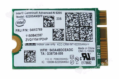 Lenovo ThinkPad X1 Carbon Intel Centrino Advanced N Wireless Card - 04W3769