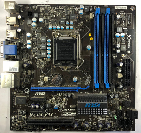 MSI H55M-P33 Desktop microATX Motherboard