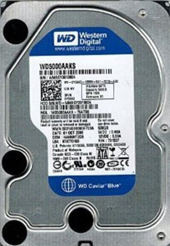 WD Caviar Blue WD5000AAKS-75A7B0 500GB 7200RPM SATA Hard Drive- HANNNT2CA