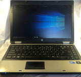 HP ProBook 6450b Laptop- 250GB HDD, 4GB RAM, Intel i3-370M CPU, Windows 10 Pro