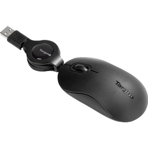 Targus USB Retractable Optical Laptop Mouse AMU89US (Black)
