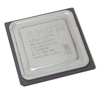 AMD - AMD 2.4v I/O 3.3v 450Mhz CPU AMD-K6-2-450AHX AMD-K6-2/450AHX