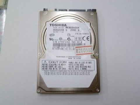 Toshiba HDD2D38 80GB 5400RPM SATA Hard Drive- MK8034GSX