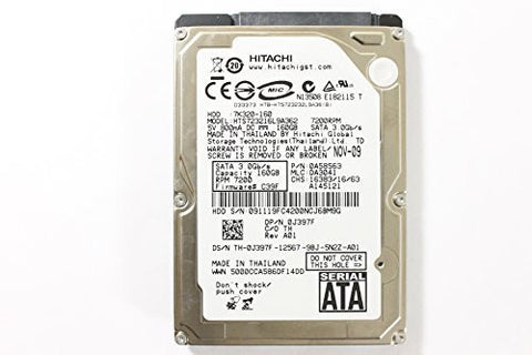 Dell J397F HTS723216L9A362 2.5" SATA 160GB 7200 Hitachi Laptop Hard Drive Latitude E5400