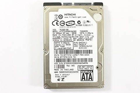 Dell TT572 HTS722080K9A300 2.5" SATA 80GB 7200 300 MB/s Hitachi Laptop Hard Drive Precision M6700