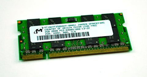 Micron 2GB PC2-6400 DDR2-800MHz Non-ECC Unbuffered CL6 MT16HTF25664HY-800G1