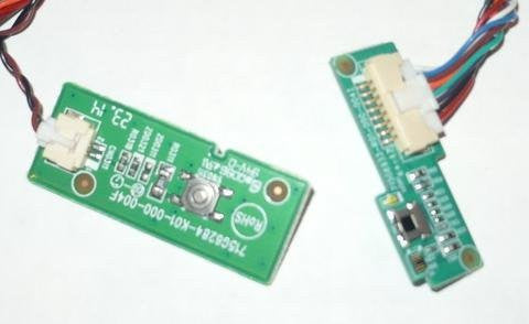 Vizio D50-D1 LED Smart TV Power Button & IR Sensor Board- 715G6284-K01-000-004F