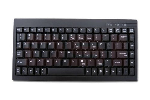 Adesso Mini Keyboard with Embeddedd Numberic Keypad - PS/2 for Windows (ACK-595PB)