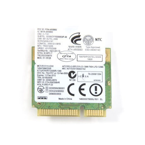 Atheros AR5B93 Half Height MINI PCI-E Wireless WiFi Card 300Mpbs 802.11b/g/n