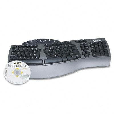 FEL59501 - Fellowes Split-Design Everyday Keyboard with Wrist Rest