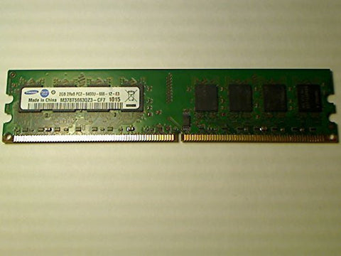 Samsung 4GB 2 x 2GB PC2-6400U DDR2 800 Non-ECC Unbuffered Desktop Memory Kit M378T5663QZ3-CF7