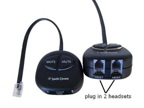 Smith Corona Training Adapter w/dual mute buttons.