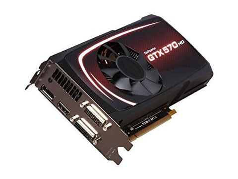 EVGA GeForce GTX 570 HD w/Display-Port (Fermi),HDMI,DVI 1280MB 320-bit GDDR5 PCI Express 2.0 x16 Video Card P/N: 012-P3-1571-B6