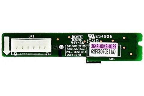 Vizio D-Series D48-D0 48" 1080p LED Smart TV IR Sensor Board- 3648-0042-0189